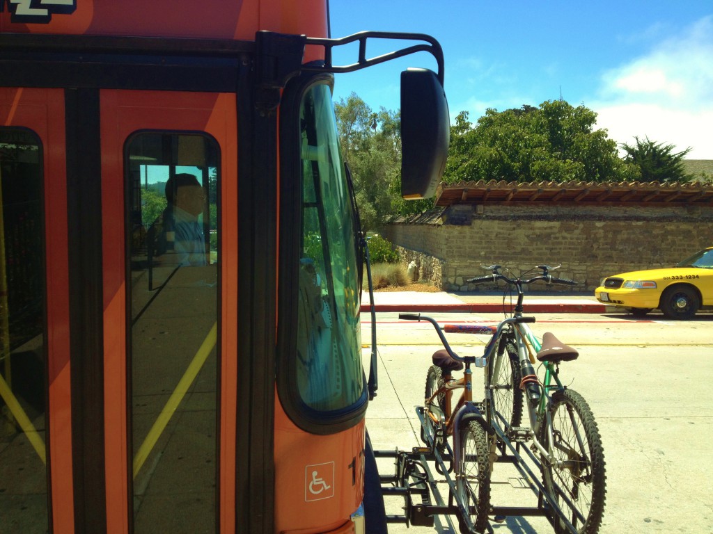 Bike and ride MST Jazz Line downtown Monterey