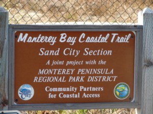 sign - mobay coastal trail sand city