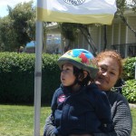 Helmet - lil one and mom - pal bike fair