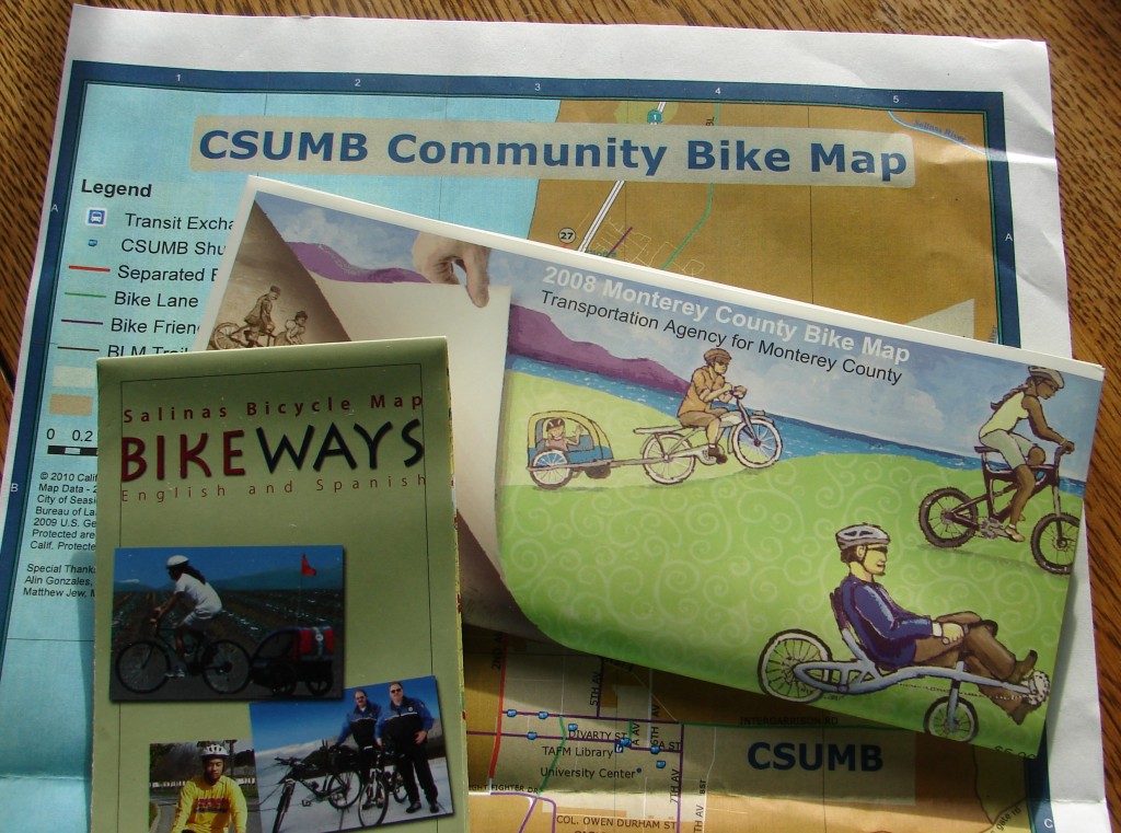 Valet claim checks and bike maps