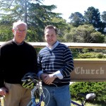 Jay, Mark at 1st Pres sign - 17