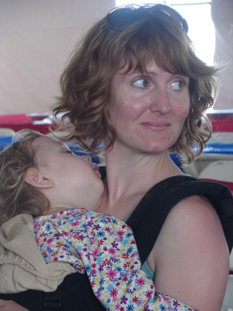 Toddler sleeping & Mama at LA day - DSC00194