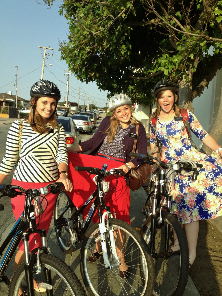 Bike to worship - Seaside young women