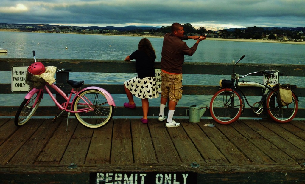Dad and daughter no permission needed for bike fashion
