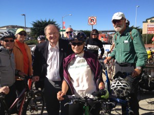 Sam Farr and Lynne of KFOW