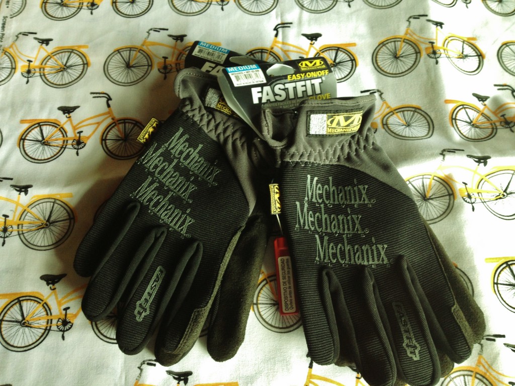 Mechanix.com gloves and Beverly's fabric