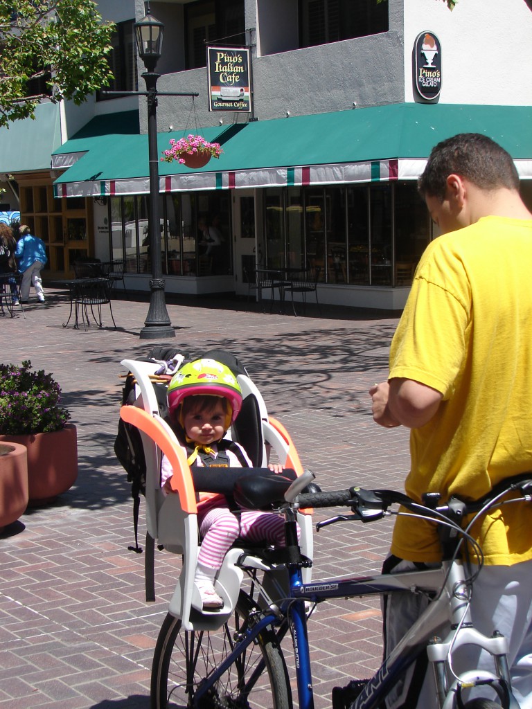 Alvarado Mall baby waits for dad to go