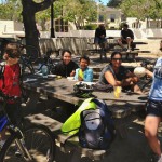 Natalie at far right on Intergenerational Ride 2013