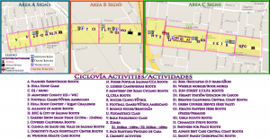 PARTICIPANTS Ciclovia Map with Activities
