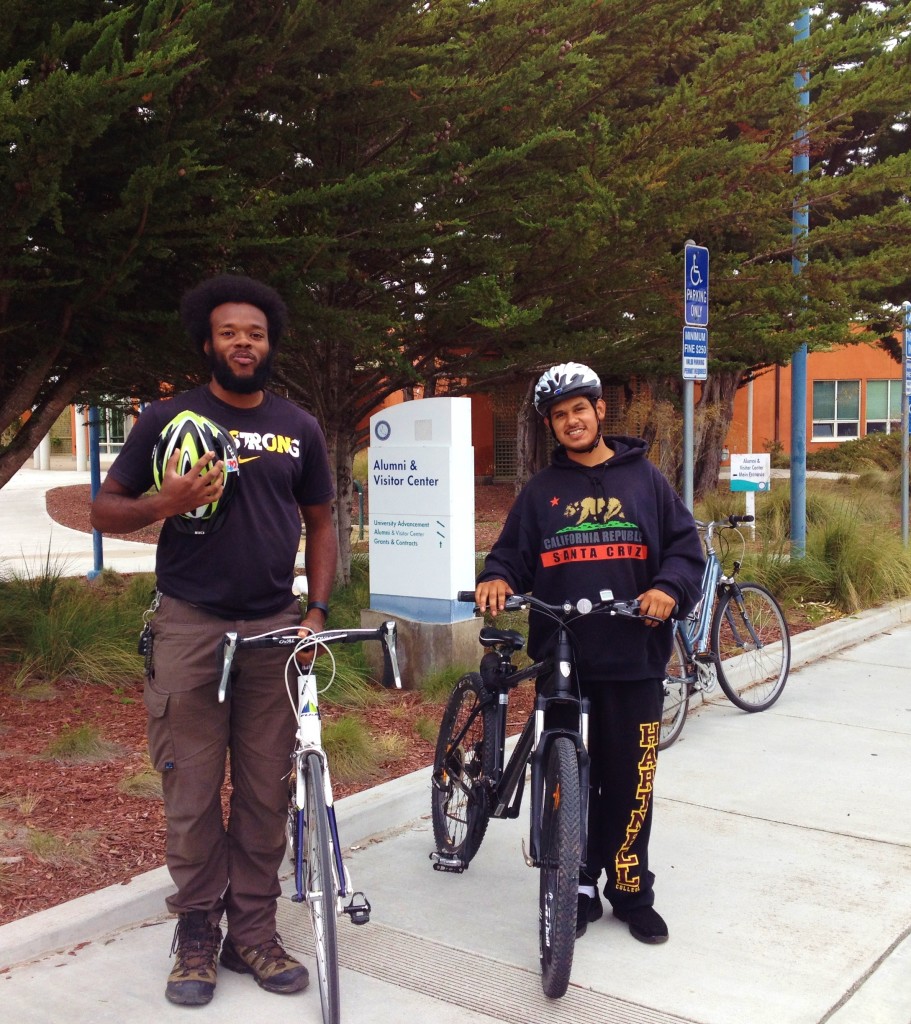 Bernard Green and Jerry Ramos, local bike advocates