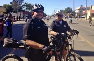 Cops at Ciclovia 2015