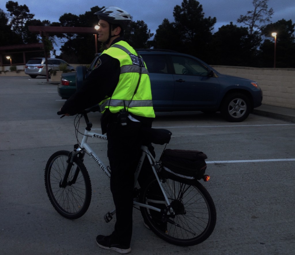 Del Monte Center security guard - night riding