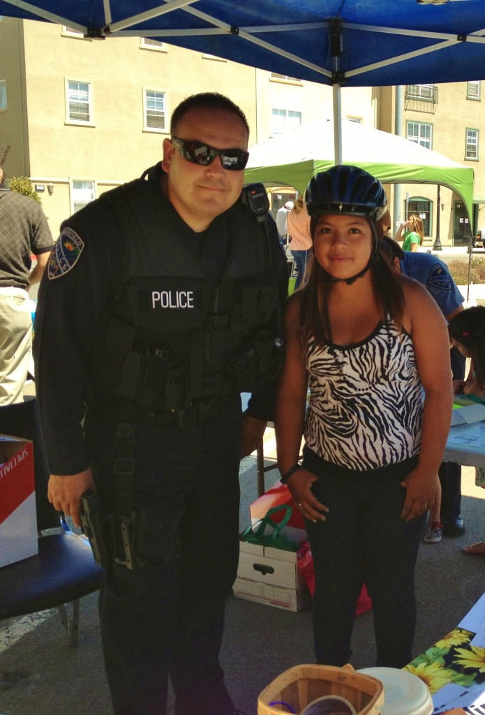 Greenfield PD fitted girl for helmet - zebra shirt