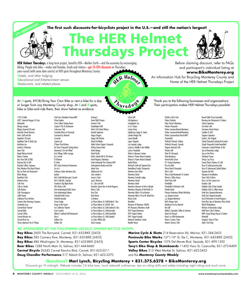 HER Helmet Thursdays 5th Anniversary poster - ds