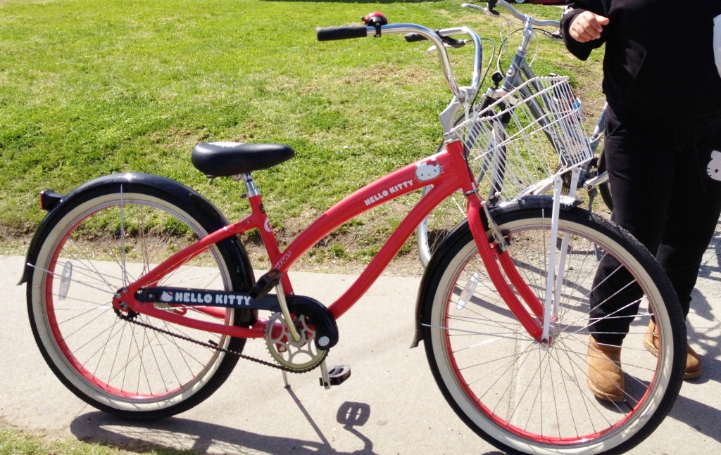 Hello Kitty bike in the Alisal - thanks parents