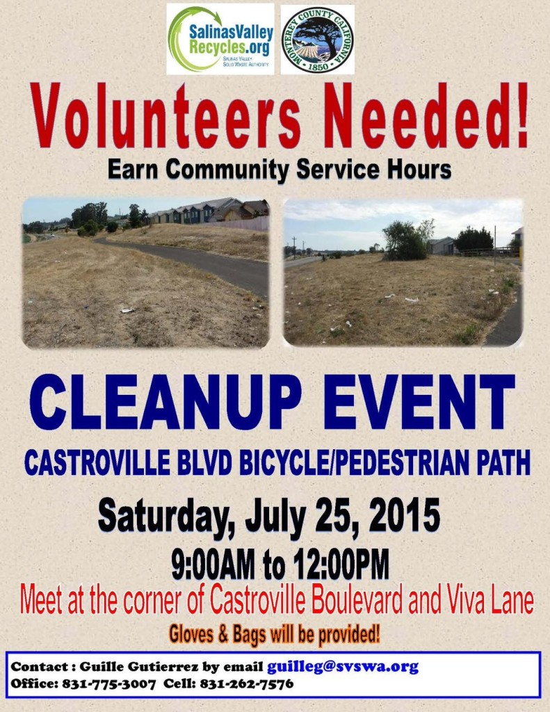 July 2015 Castroville cleanup