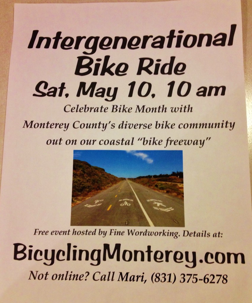 May 10 2014 Intergenerational Bike Ride Monterey County