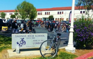 Salinas High burrito ride