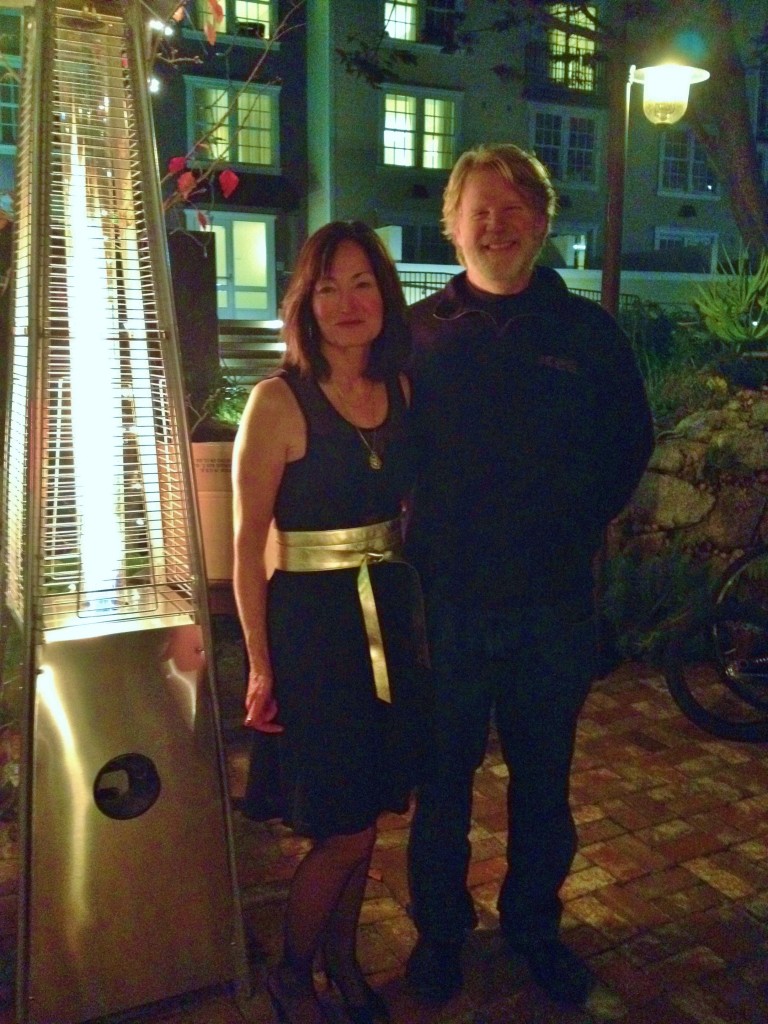 Vera Noghera and Rhett Smith at Wave Street Velo 2013 Christmas party (2)