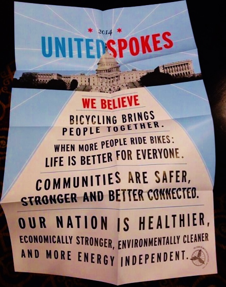 We believe bicycling - United Spokes - summit 2014