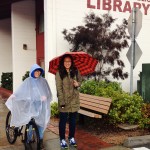 rainy day at mry library